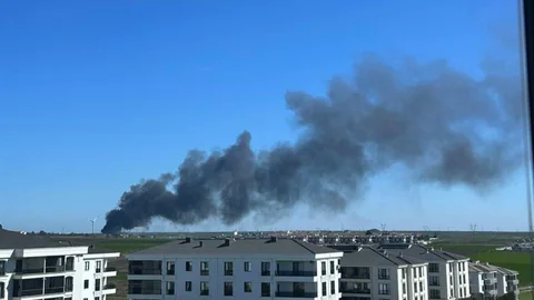 Lüleburgaz'da Geri Dönüşüm Tesisi Yangını