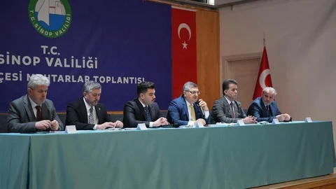 Türkeli'de Muhtarlar Toplantısı Yapıldı