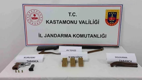 Kastamonu'da Silah Ele Geçirildi