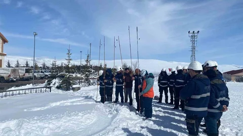 Erzurum'da Çığ Eğitimi Gerçekleştirildi