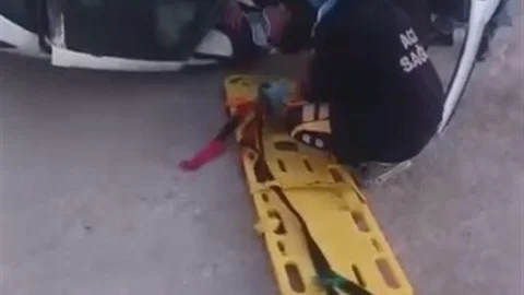 Elazığ’da Takla Atan Otomobil Kazası