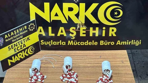 Alaşehir'de Sentetik Hap Operasyonu