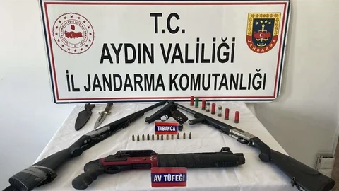 Nazilli'de Ruhsatsız Silah Ele Geçirildi