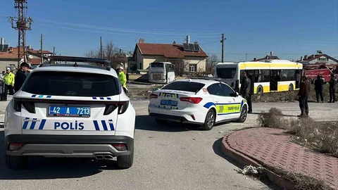 Konya'da Servis Aracı Kazası