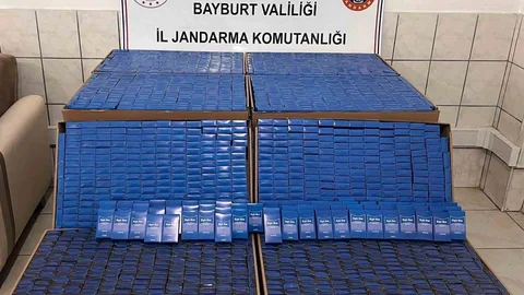 Bayburt'ta Kaçak Sigara Operasyonu