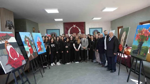Samsun'da Lise Öğrencilerinin Sergisi