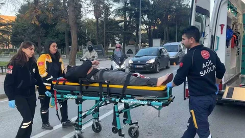 Motosiklet Kazasında İki Yara Alan Var