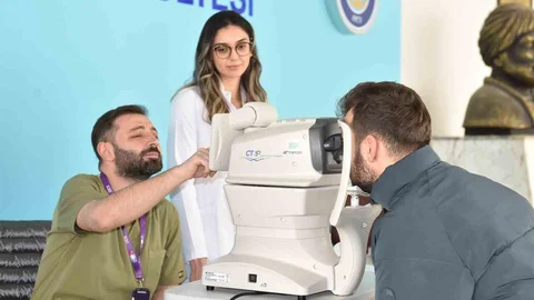 Diyarbakır'da Ücretsiz Göz Tansiyonu Ölçümü