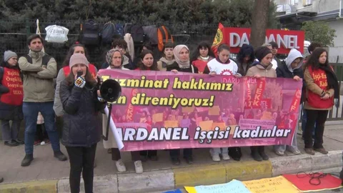Dardanel İşçileri Eylemlerine Devam Ediyor