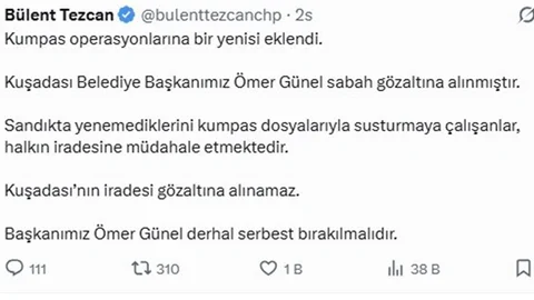 Kuşadası'nda Ömer Günel Gözaltına Alındı