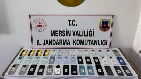 Mersin'de Kaçak Telefon Operasyonu