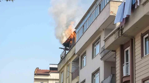 Bursa'da Yangın Paniği Yaşandı