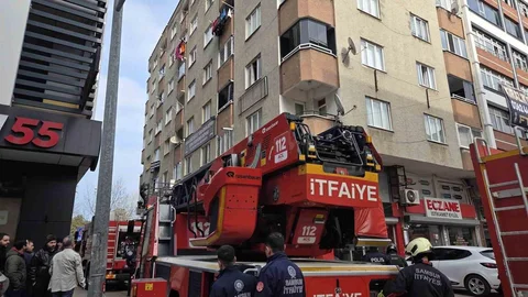 Samsun'da Bulaşık Makinesi Yangını