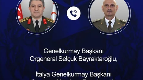 Genelkurmay Başkanı Bayraktaroğlu İtalya ile Görüştü