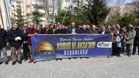 Van'da Dünya Kudüs Günü Açıklaması