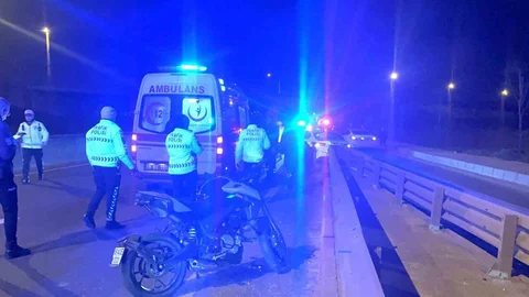 Tekirdağ'da Motosiklet Kazası