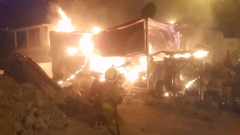 Hatay'da Konteyner Yangını