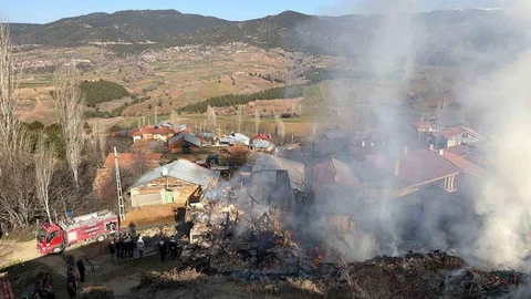 Çorum'da Korkutan Yangın Olayı