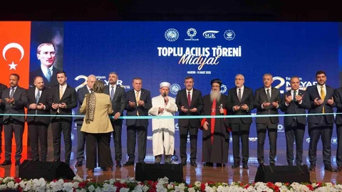 Cumhurbaşkanı Yardımcısı Yılmaz Midyat’ta Açılış Yaptı