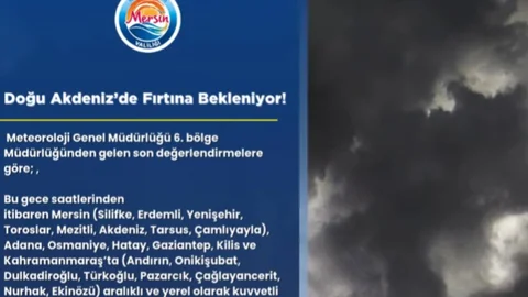 Mersin’e Kuvvetli Sağanak Uyarısı Geldi!