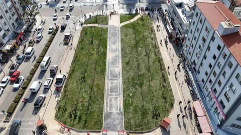 Yıkılan İşhanı Alanında Düzenleme Tamamlandı