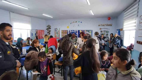 Erzurum'da Kış Projesi ile Minik Yürekler Isındı