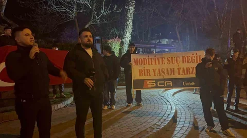 Çaycuma’da Modifiye Protestosu Yapıldı
