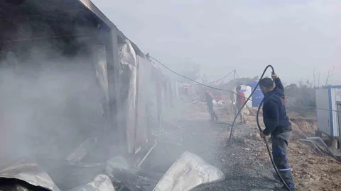 Zonguldak'ta Konteyner Yangını