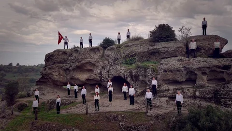 Samsun'da Çok Sesli Koro Performansı