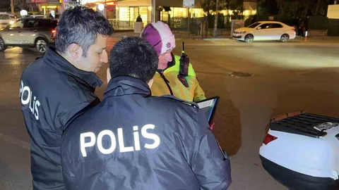 Bursa'da Sürücülere Polis Denetimi