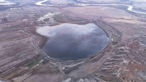 Sivas'ta Tarım Arazileri Göl Oldu
