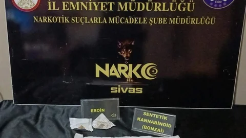 Sivas'ta Narkotik Operasyonunda 3 Tutuklama