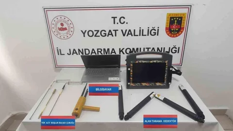 Kaçak Kazı Yapan 5 Kişi Yakaladı