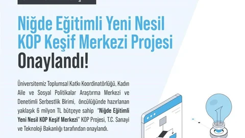 Niğde'de KOP Keşif Merkezi Projesi Onaylandı
