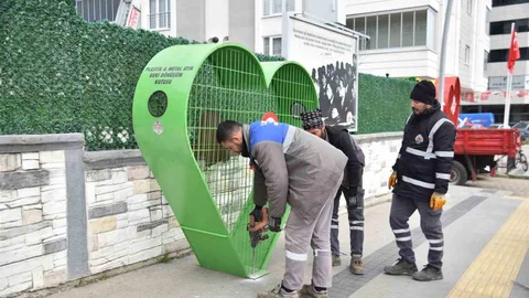 Atakum’da Geri Dönüşüm Kutuları Yerleştirildi