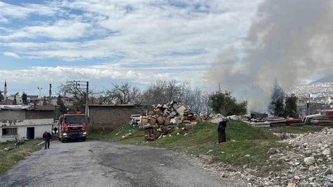 Kahramanmaraş'ta İş Yeri Yangını Çıktı