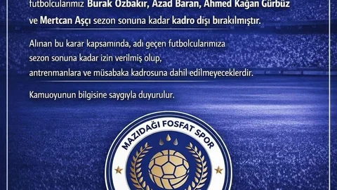 Mazıdağı Fosfatspor'da Futbolcu Krizi