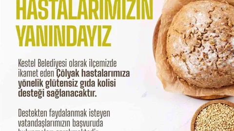 Kestel'de Çölyak Hastalarına Gıda Desteği