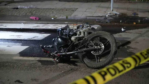 Samsun'da Minibüs Motosiklet Çarpışması