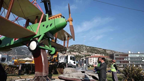 Muğla'da İsmet Tayyaresi Yeniden Yerinde