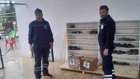 Eğil'de Temizlik Malzemesi Desteği