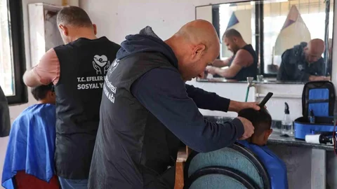 Kocagür Mahallesi'nde Bayram Tıraşı Hizmeti