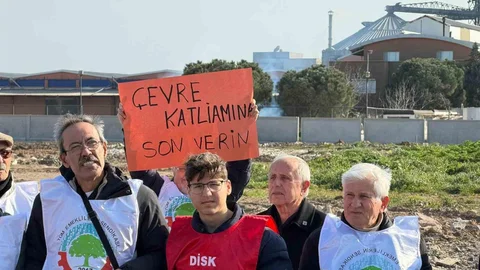 Bandırma'da Kimyasal Tesise Tepki Gösterildi