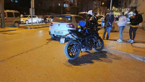 Bafra'da Motosiklet Kazası
