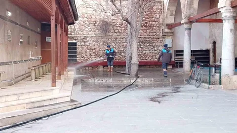 Tokat'ta Camilerde Temizlik Çalışması