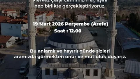 Beyağaç Merkez Çarşı Camii Açılıyor