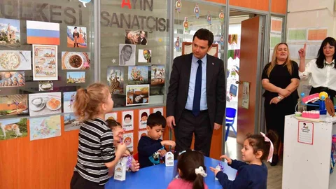 Başkan Aydın’dan Çocuklara Bayram Ziyareti