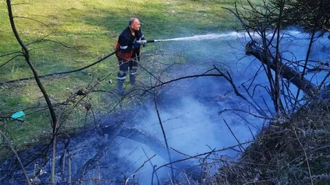 Sinop'ta Anız Yangını Korkuttu