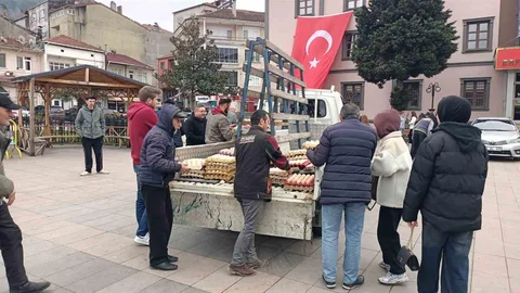 Sinop'ta 12 Bin Yumurtalı Yardım