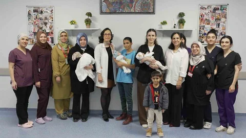 Malatya'da 3 Prematüre Bebek Taburcu Edildi